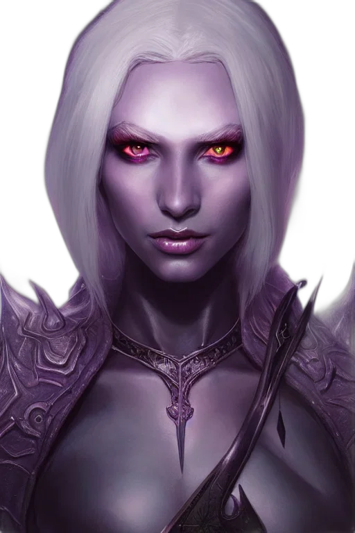 face, fantasy art, concept art, photorealistic, comic book art, dark, drow, princess transparent PNG cut-out