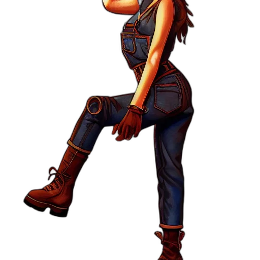 staff, concept art, pixel art, comic book art, cartoon, full, body, pose transparent PNG cut-out