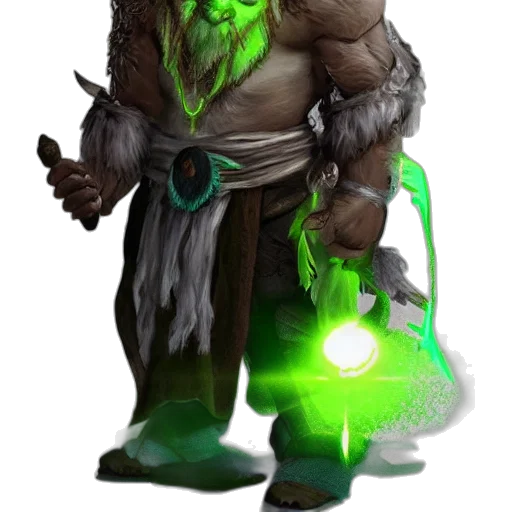 staff, creature, concept art, fantasy art, pixel art, comic book art, green, older transparent PNG cut-out