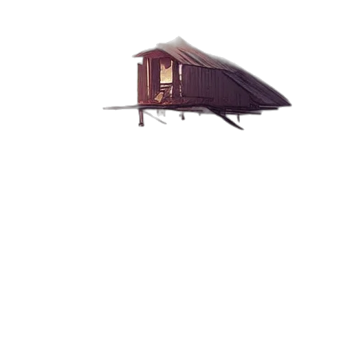 building, furniture, umbrella, staff, 3d render, concept art, photorealistic, pixel art transparent PNG cut-out