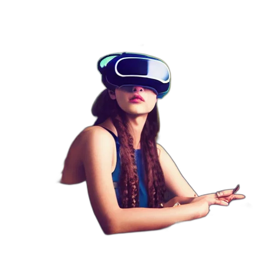 robot, hat, staff, 3d render transparent PNG cut-out