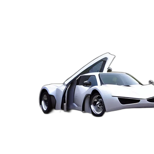 car, robot, weapon, 3d render transparent PNG cut-out