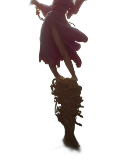 staff, crown, flower, dress, concept art, 3d render, fantasy art, photorealistic transparent PNG cut-out