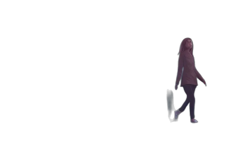 robot, jacket, creature, staff transparent PNG cut-out