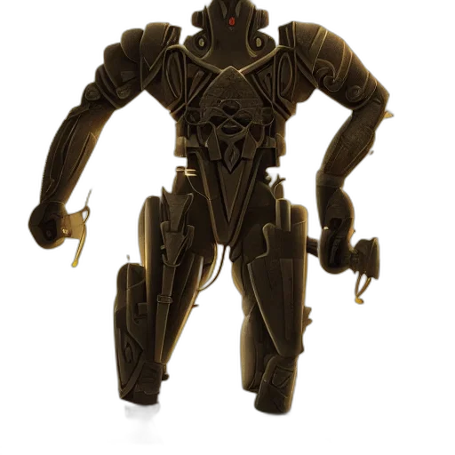 robot, creature, concept art, 3d render transparent PNG cut-out