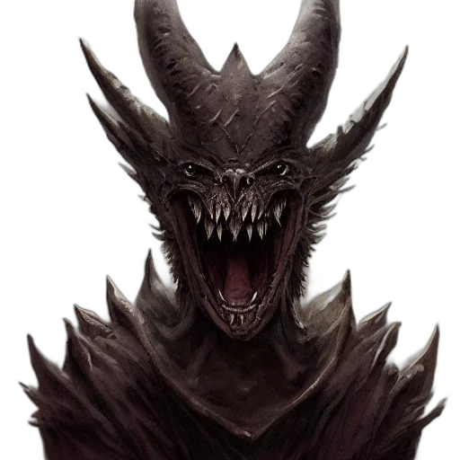dragon, creature, mask, face transparent PNG cut-out