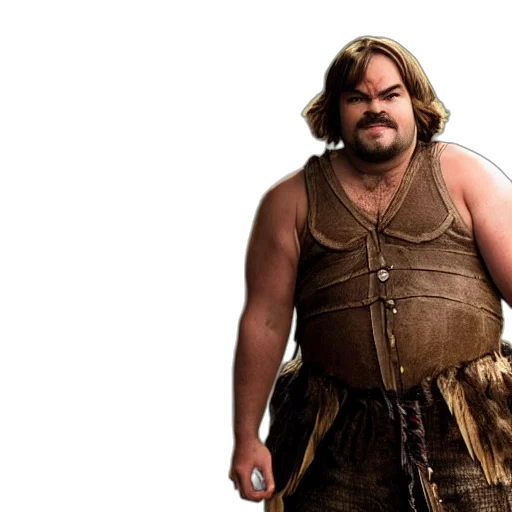jack, black, big, fat transparent PNG cut-out