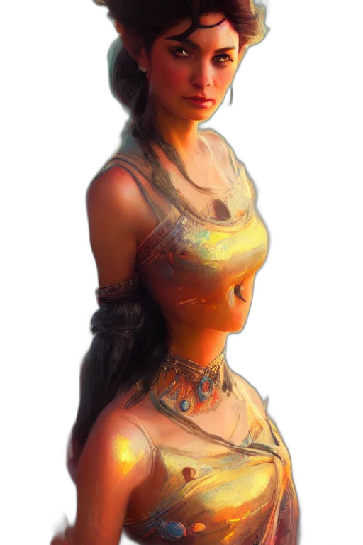 dress, face, jewelry, crown, fantasy art, concept art, photorealistic, comic book art transparent PNG cut-out