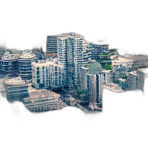 building, 3d render, photorealistic, concept art transparent PNG cut-out
