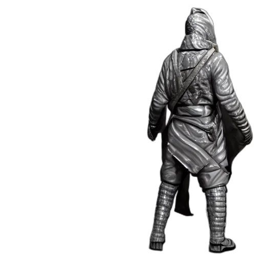 jacket, weapon, creature, mask, concept art, 3d render, photorealistic, fantasy art transparent PNG cut-out