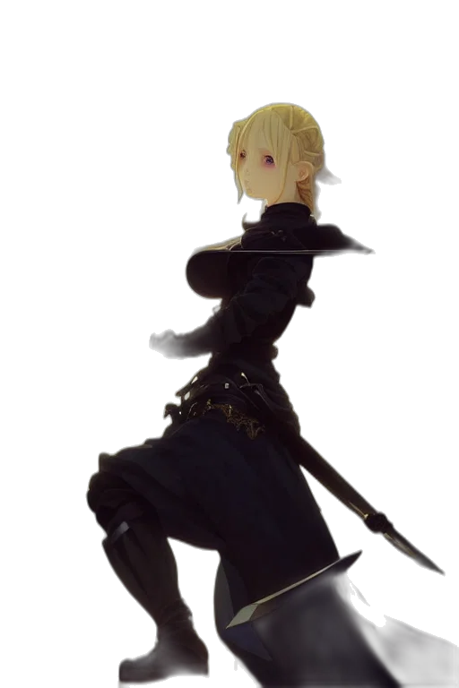 sword, staff, weapon, dress, concept art, fantasy art, pixel art, 3d render transparent PNG cut-out