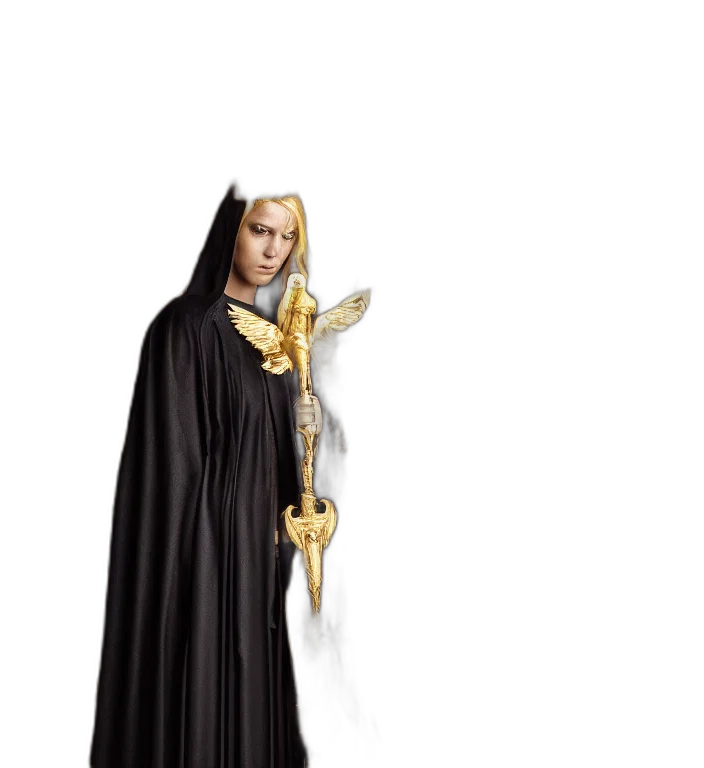 staff, sword, 3d render, concept art, fantasy art, photorealistic, full, length transparent PNG cut-out