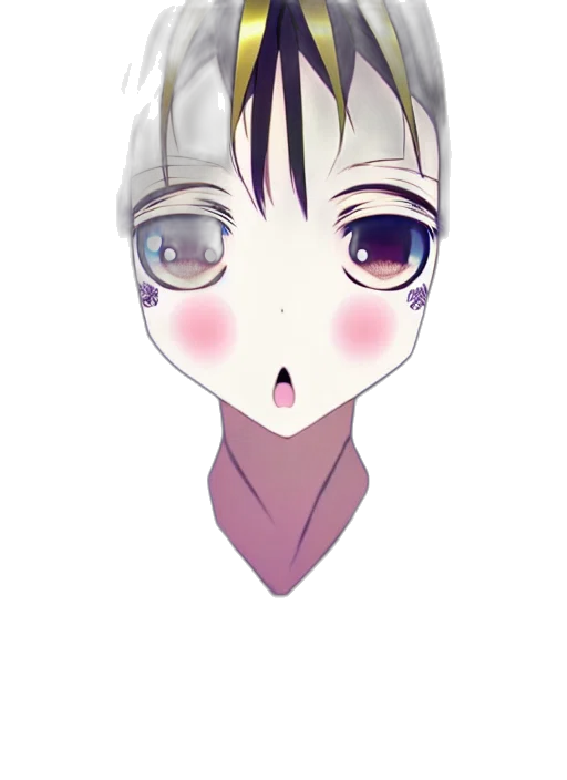 face, mask, creature, staff, anime, cartoon, 3d render, pixel art transparent PNG cut-out