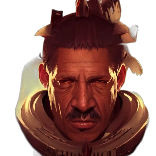 face, mask, crown, staff transparent PNG cut-out
