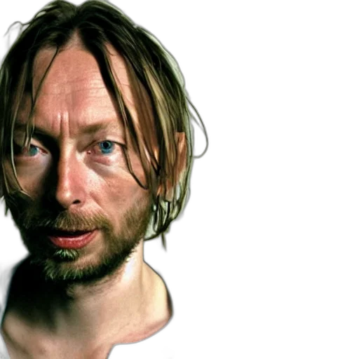 face, hair, mask, photorealistic, thom, yorke, royal, tenenbaums transparent PNG cut-out
