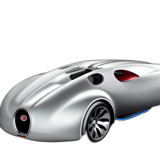 car, 3d render, concept art, photorealistic, studio, lighting, bugatti, type transparent PNG cut-out