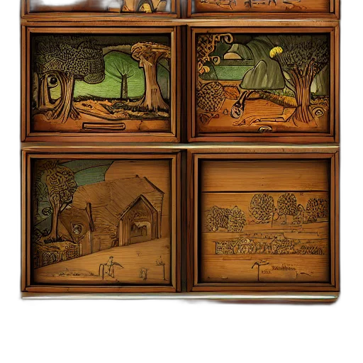 furniture, concept art, fantasy art, 3d render transparent PNG cut-out