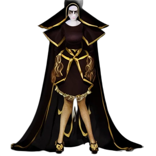 dress, mask, staff, concept art transparent PNG cut-out