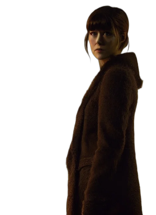 jacket, staff, face, creature transparent PNG cut-out