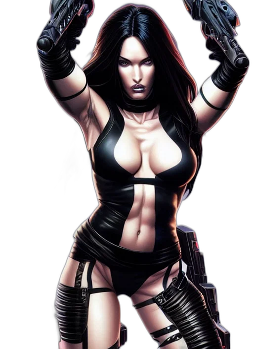 weapon, comic book art, cyberpunk, concept art transparent PNG cut-out