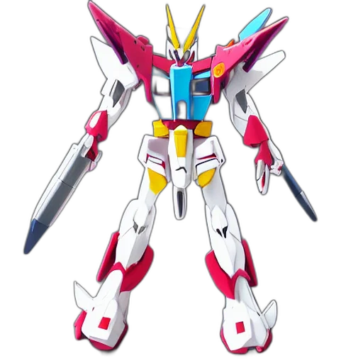 robot, weapon, concept art, 3d render transparent PNG cut-out