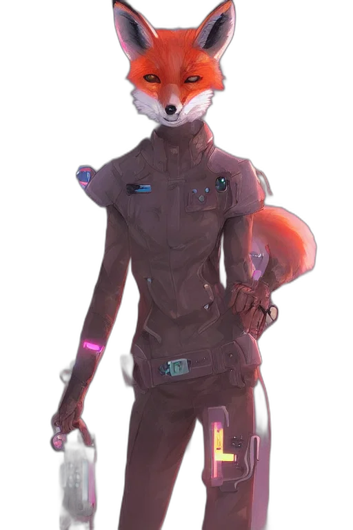 staff, robot, jacket, creature transparent PNG cut-out