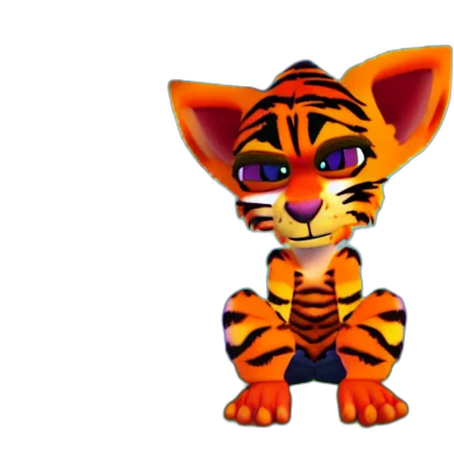 animal, creature, staff, 3d render transparent PNG cut-out