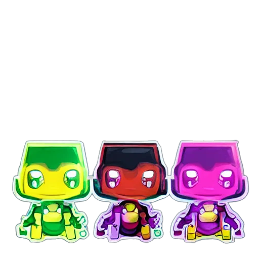 robot, pixel art, concept art, 3d render transparent PNG cut-out