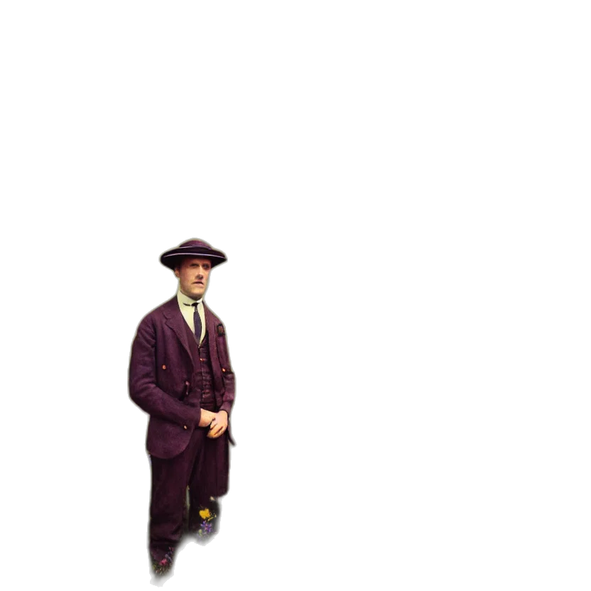 staff, hat, jacket, umbrella, pixel art, 3d render, concept art, photorealistic transparent PNG cut-out