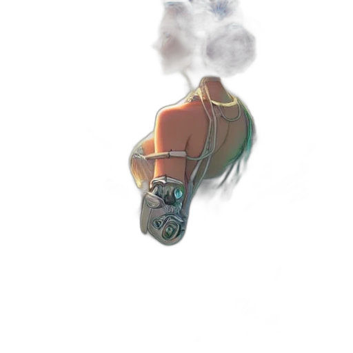 mask, robot, face, jacket, concept art, 3d render, cyberpunk, pixel art transparent PNG cut-out