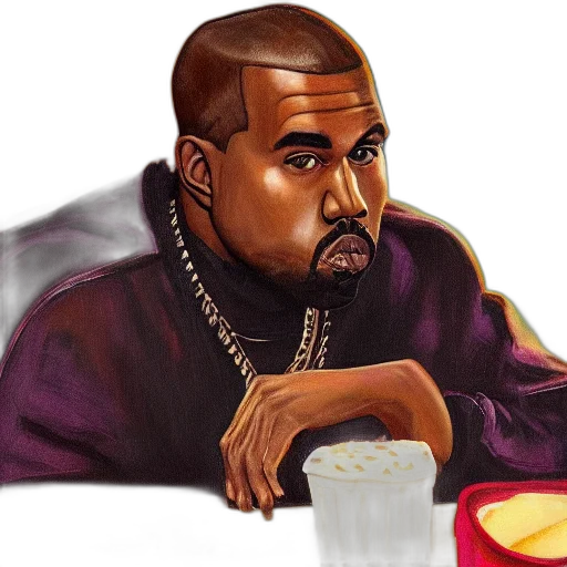 food, jacket, face, photorealistic transparent PNG cut-out
