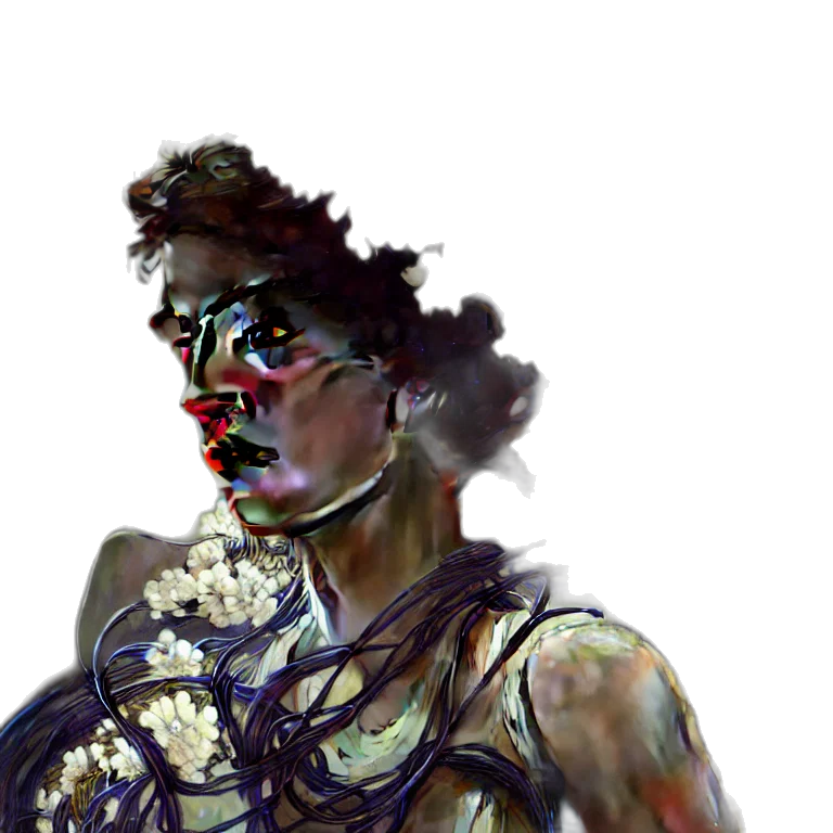mask, face, creature, concept art, cyberpunk, comic book art, fantasy art, dark transparent PNG cut-out