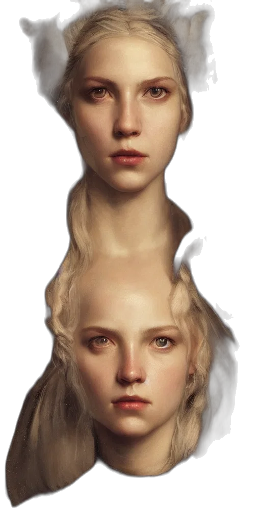 face, crown, dragon, hair transparent PNG cut-out
