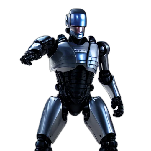 robot, 3d render, concept art, comic book art transparent PNG cut-out
