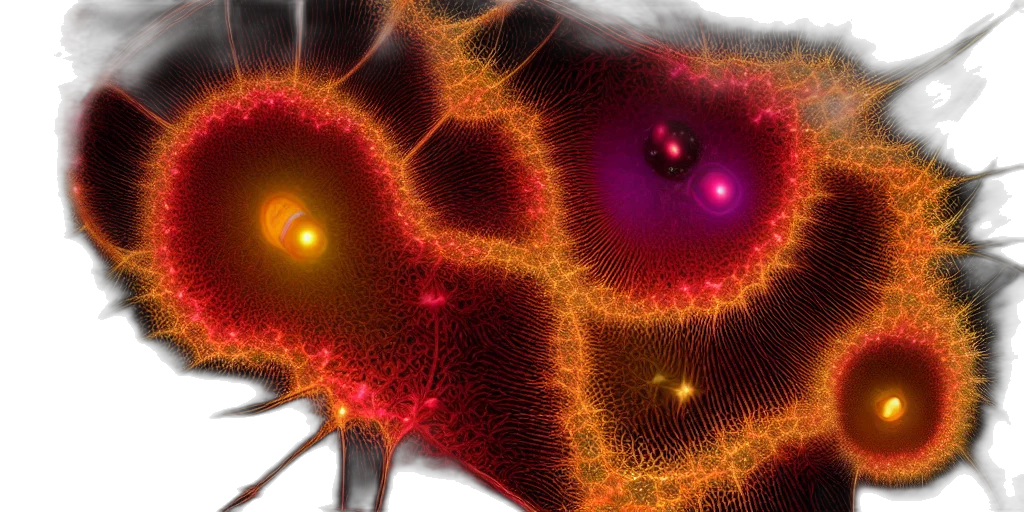 concept art, 3d render, comic book art, photorealistic, neon lights, outer space, cat, sprouting transparent PNG cut-out