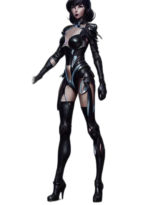 concept art, fantasy art, cyberpunk, comic book art transparent PNG cut-out