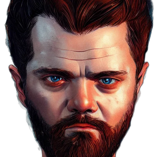 face, staff, comic book art, concept art, photorealistic, fantasy art, beautiful, portrait transparent PNG cut-out