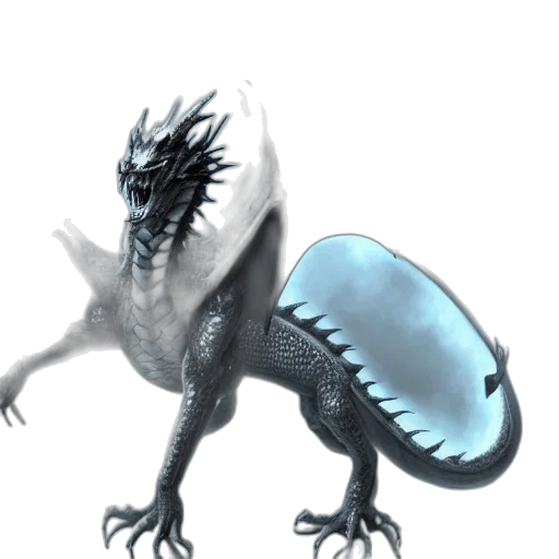 dragon, creature, animal, staff, concept art, 3d render, fantasy art, photorealistic transparent PNG cut-out