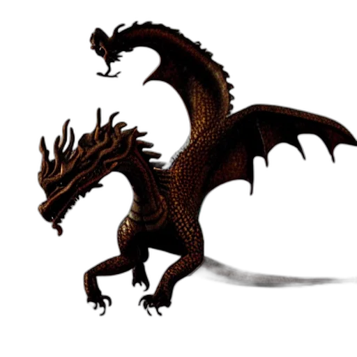 dragon, staff, animal, creature, fantasy art, concept art, 3d render, pixel art transparent PNG cut-out