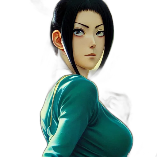dress, jacket, staff, concept art transparent PNG cut-out