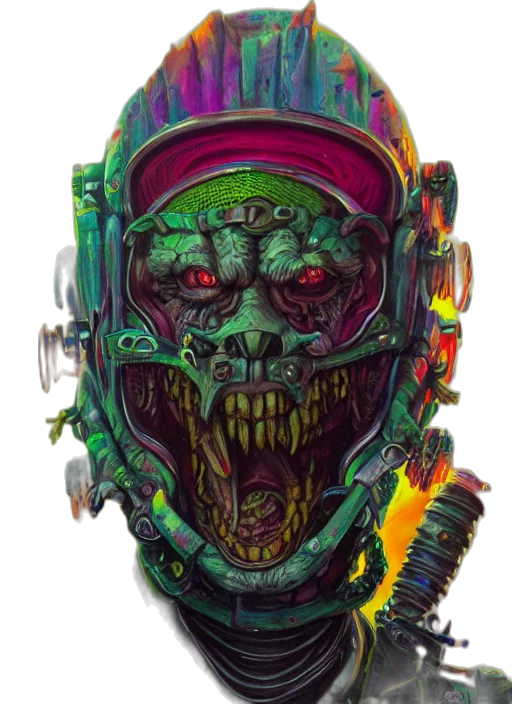 mask, face, robot, creature transparent PNG cut-out