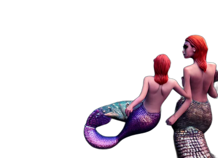 creature, 3d render, concept art, fantasy art, pixel art, underwater, outer space, beach transparent PNG cut-out