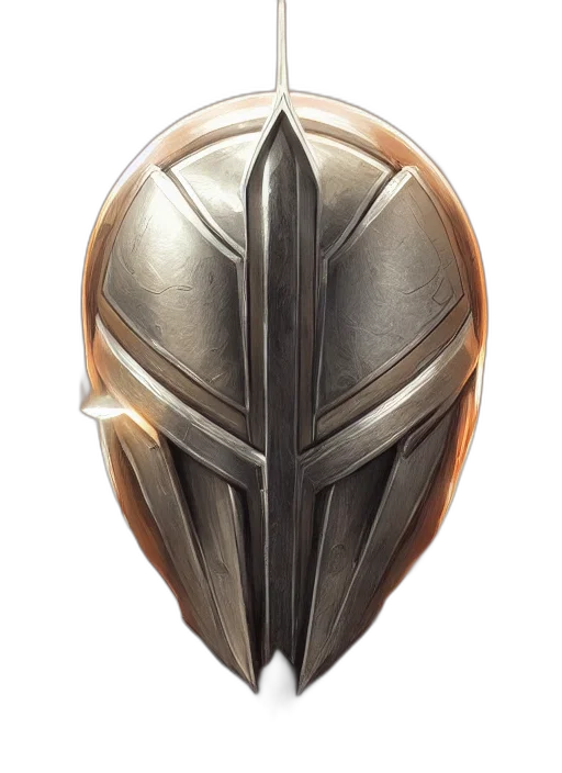 mask, jewelry, crown, weapon, concept art, 3d render, fantasy art, perfectly transparent PNG cut-out