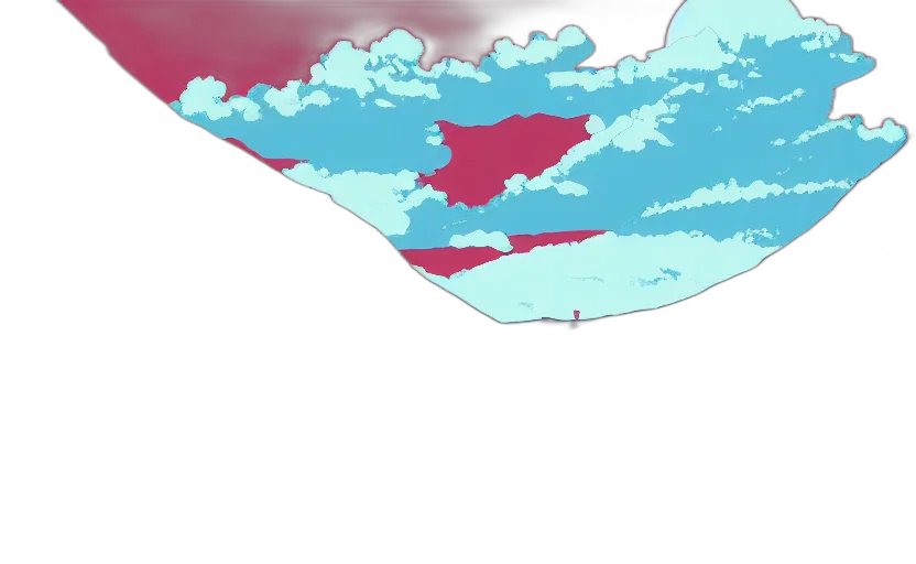 umbrella, crown, vaporwave, concept art transparent PNG cut-out