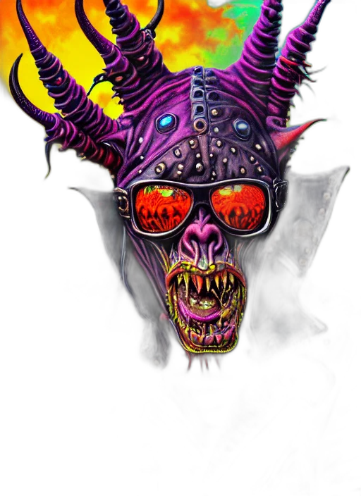 mask, face, creature, concept art, fantasy art, photorealistic, comic book art, dark transparent PNG cut-out