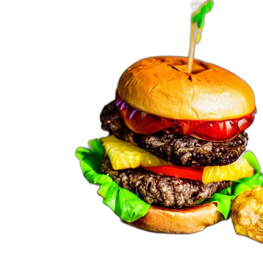 food, photorealistic, 3d render, juicy transparent PNG cut-out