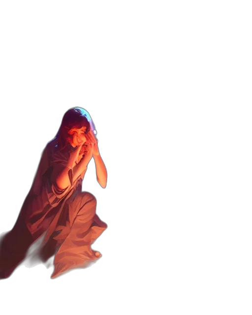 creature, dress, hair, dragon, concept art, 3d render, vaporwave, cyberpunk transparent PNG cut-out