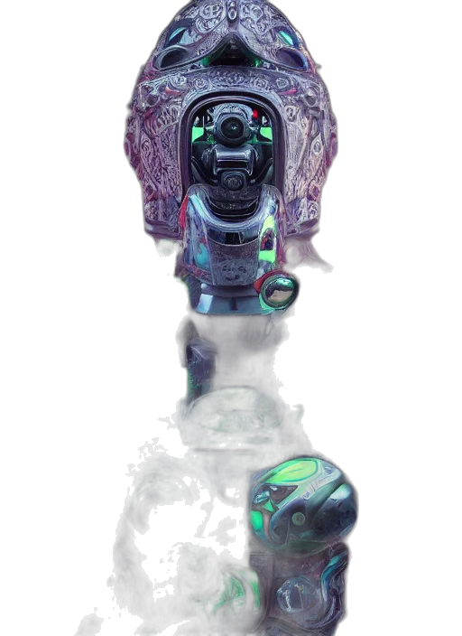 robot, bottle, weapon, creature transparent PNG cut-out