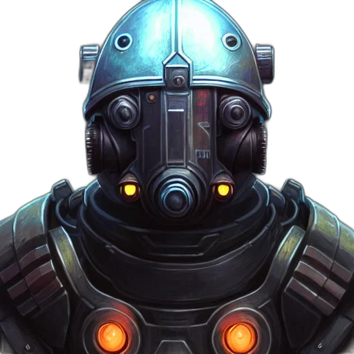 robot, face, mask, concept art transparent PNG cut-out