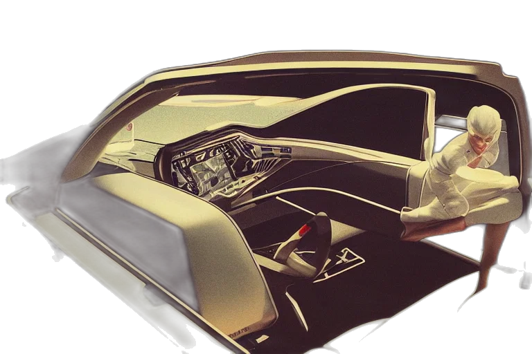 car, crown, 3d render, photorealistic transparent PNG cut-out